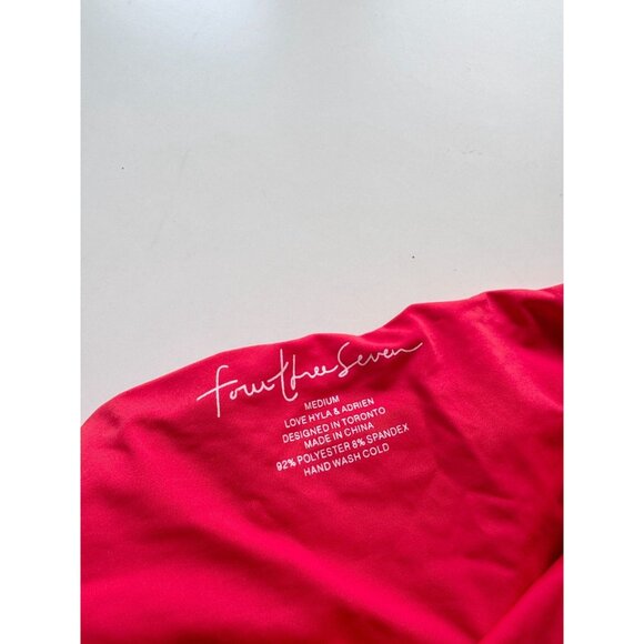 437 FOUR THREE SEVEN Aubrey Red Bandeau Bikini Top, Size M - Picture 6 of 13